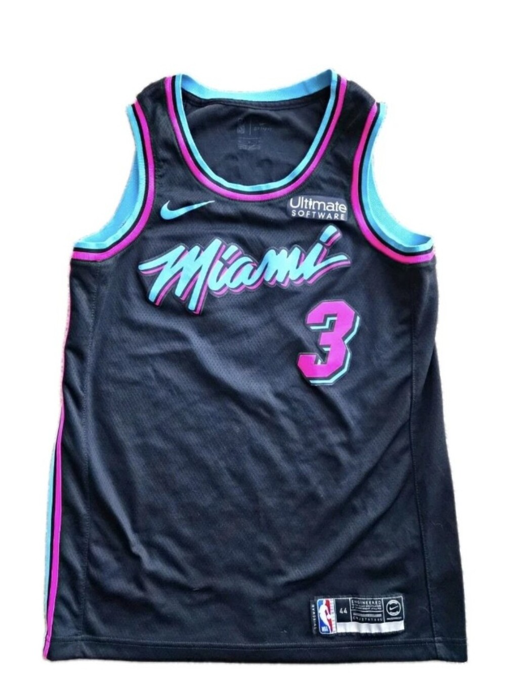 Nike NBA Miami Heat Dwyane Wade #3 Jersey Vice City Swingman Size Medium